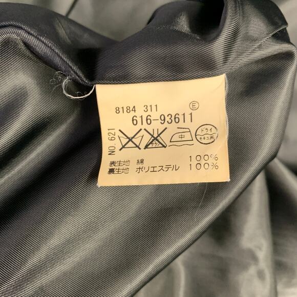 TAKEO KIKUCHI Size L Black Cotton Zip Up Coat - Picture 9 of 11